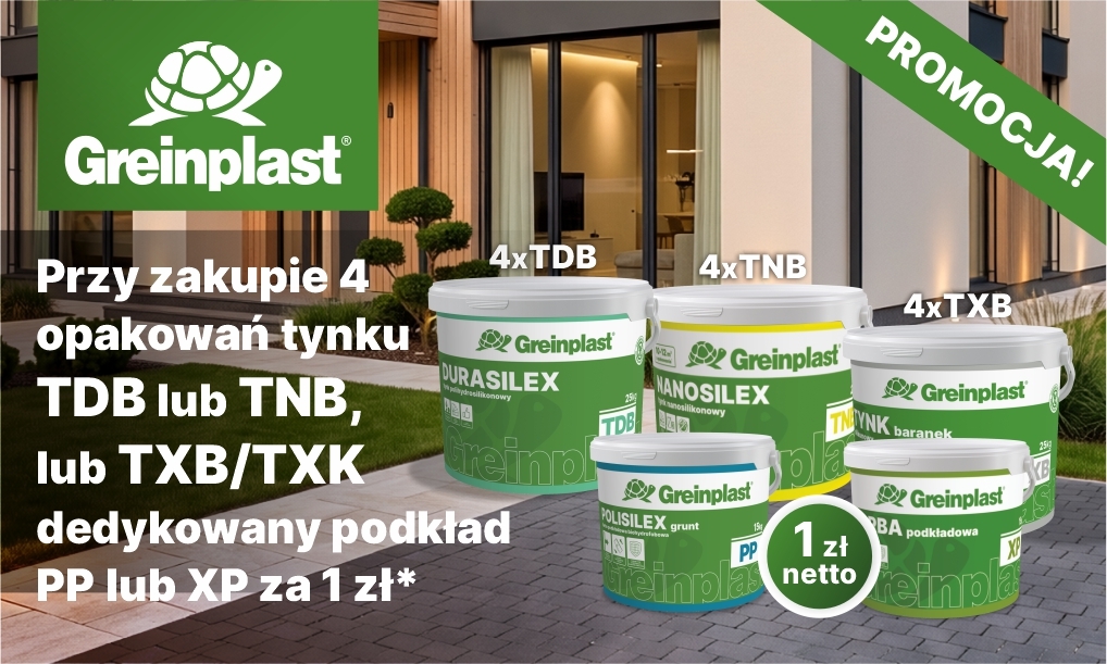 Promocja - dedykowany podkład tynkarski za 1 zł netto!
