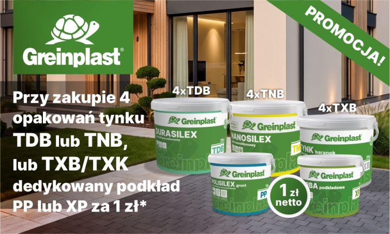 Promocja - dedykowany podkład tynkarski za 1 zł netto!