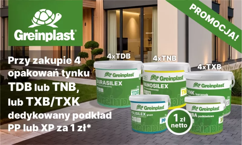 PROMOCJA - dedykowany podkład tynkarski za 1 zł netto!