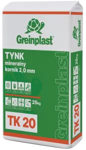 Tynk mineralny kornik biały TK