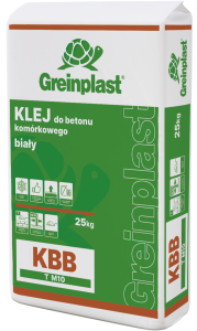 Klej do bloczków z betonu komórkowego i silikatów biały KBB