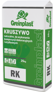 Kruszywo naturalne do wykonywania kompozycji dekoracyjnych i użytkowych RK