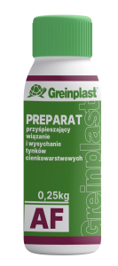 Preparat przyśpieszający wiązanie i wysychanie tynków cienkowarstwowych AF