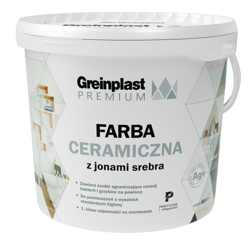  Premium Farba Ceramiczna Biała z jonami srebra FWAG